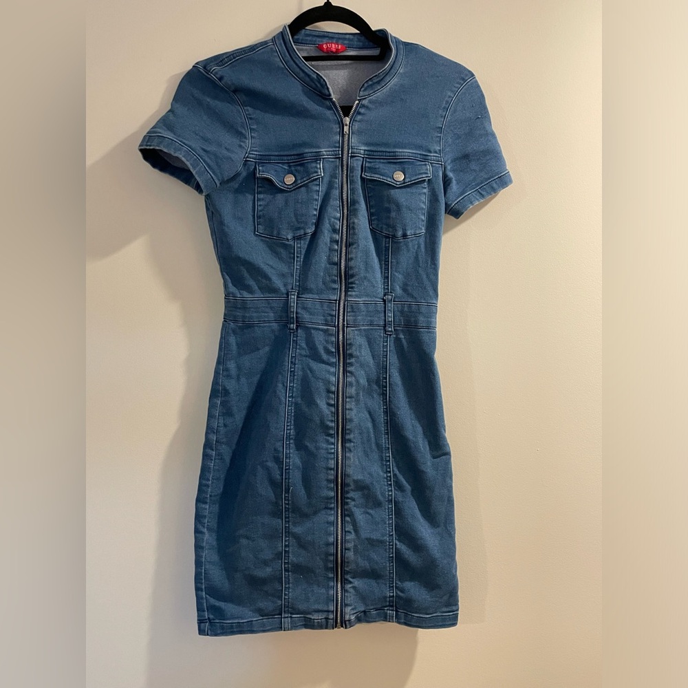 Guess blue denim dress